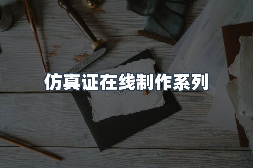 仿真证在线制作